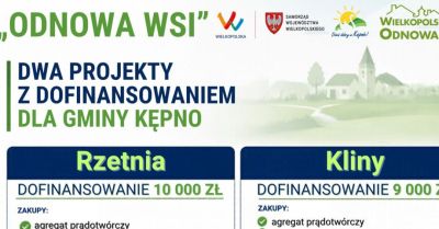 Dofinansowanie na wyposażenie domów ludowych w Rzetni i Klinach